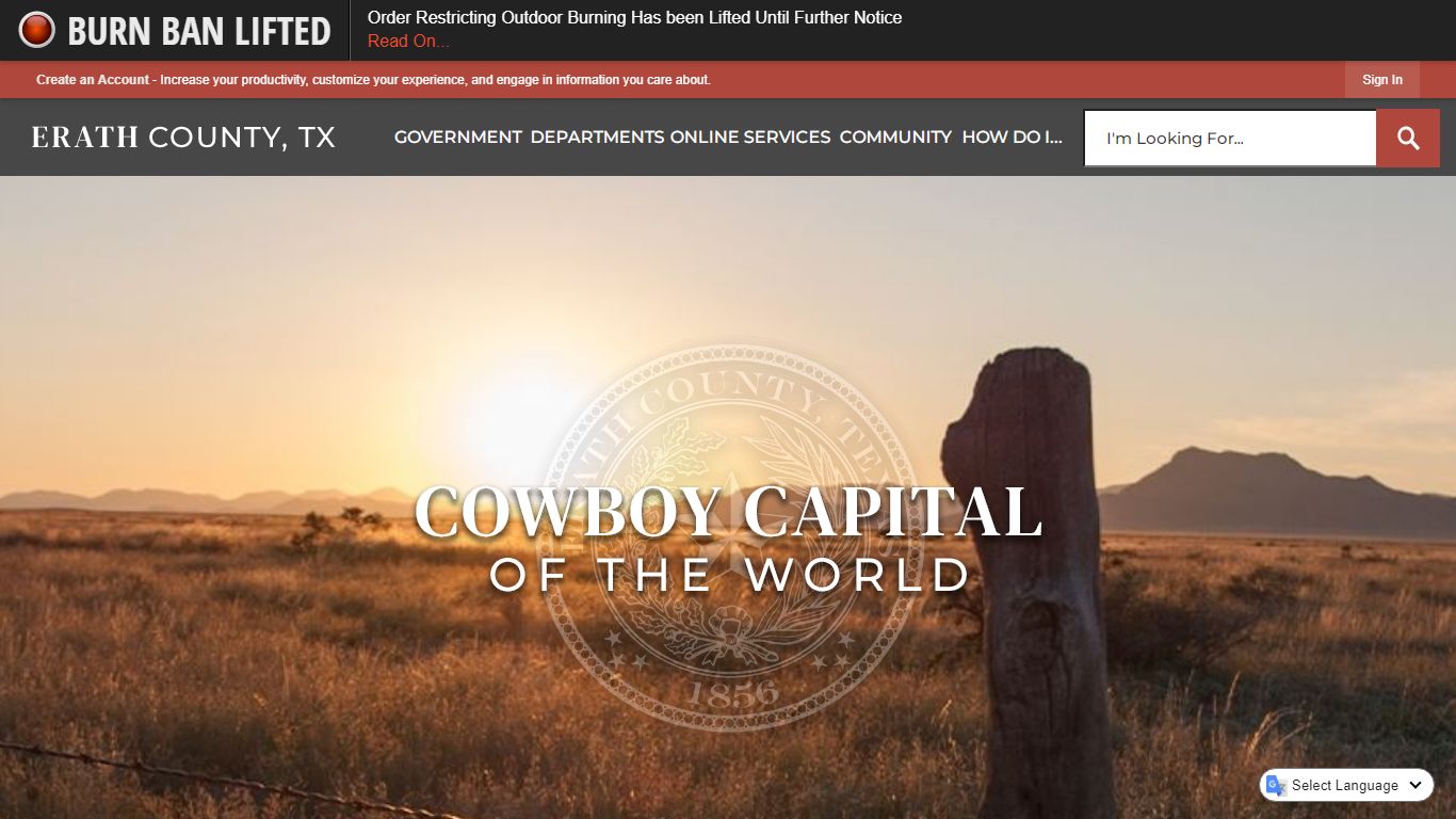Online Services | Erath County, TX